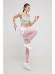 σορτς adidas performance γυναικεία, χρώμα: ροζ, 100% ανακυκλωμένος πολυεστέρας