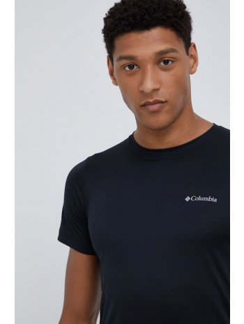 αθλητικό μπλουζάκι columbia zero rules χρώμα μαύρο 100%