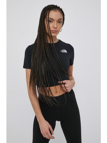 μπλουζάκι the north face γυναικεία, χρώμα μαύρο 95%