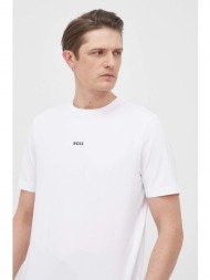 μπλουζάκι boss boss casual ανδρικό, χρώμα: άσπρο