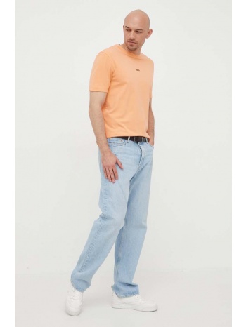 μπλουζάκι boss boss casual χρώμα πορτοκαλί