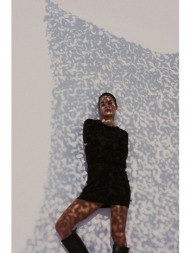 φόρεμα muuv. ready or not χρώμα: μαύρο 100% βαμβάκι