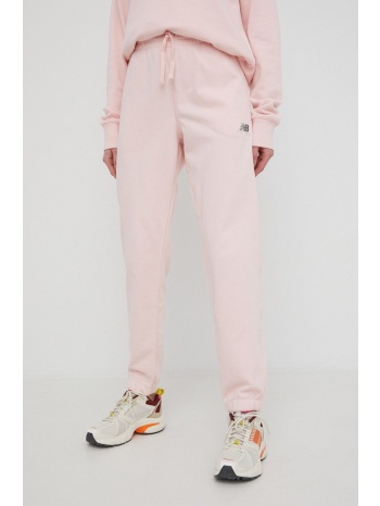 παντελόνι φόρμας new balance γυναικεία, χρώμα ροζ 60%