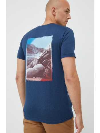 αθλητικό μπλουζάκι columbia χρώμα ναυτικό μπλε 94%