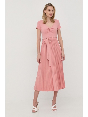 φόρεμα guess χρώμα ροζ, υλικό 1 10% σπαντέξ, 90%