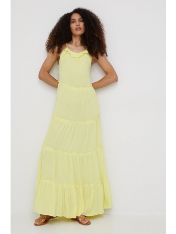 φόρεμα y.a.s χρώμα κίτρινο, 100% βισκόζη live co από την