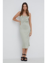 φόρεμα vero moda χρώμα: πράσινο, 93% ανακυκλωμένος πολυεστέρας, 7% σπαντέξ