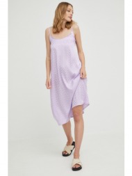 φόρεμα answear lab χρώμα: μοβ, 100% βισκόζη