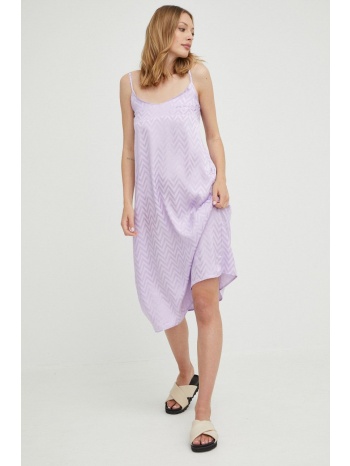 φόρεμα answear lab χρώμα μοβ, 100% βισκόζη