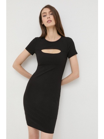 φόρεμα guess χρώμα μαύρο, 90% βισκόζη, 10% σπαντέξφόδρα