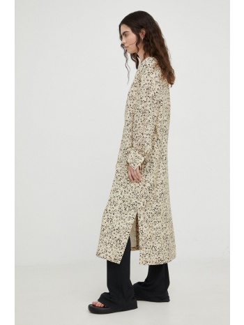 φόρεμα drykorn χρώμα μπεζ κύριο υλικό 60% βαμβάκι, 40%