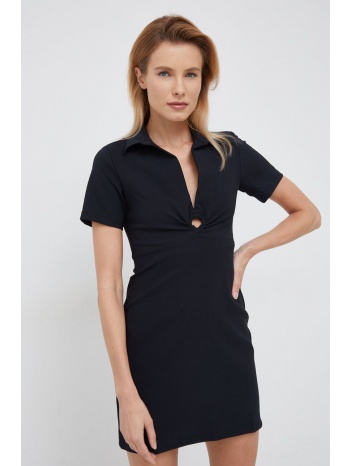 φόρεμα desigual χρώμα μαύρο, κύριο υλικό 100%