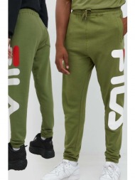 παντελόνι φόρμας fila χρώμα: πράσινο 80% βαμβάκι, 20% πολυεστέρας