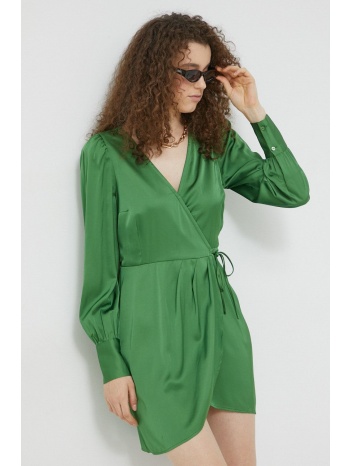 φόρεμα abercrombie & fitch χρώμα πράσινο, κύριο υλικό 54%