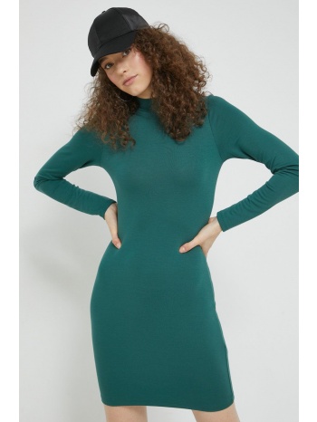 φόρεμα hollister co. χρώμα πράσινο, 67% βισκόζη, 28%
