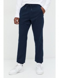 παντελόνι abercrombie & fitch χρώμα: ναυτικό μπλε 60% βαμβάκι, 38% lyocell, 2% σπαντέξ