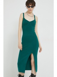 φόρεμα abercrombie & fitch χρώμα: πράσινο, 70% βισκόζη, 30% νάιλον