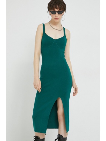 φόρεμα abercrombie & fitch χρώμα πράσινο, 70% βισκόζη, 30%