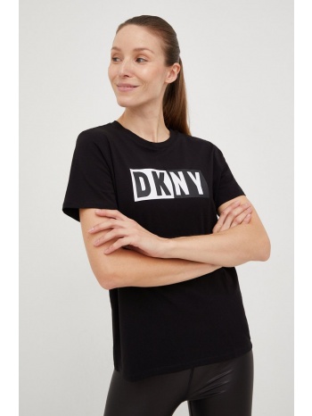 μπλουζάκι dkny χρώμα μαύρο