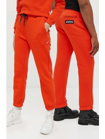 παντελόνι φόρμας kangol unisex, χρώμα πορτοκαλί 75%