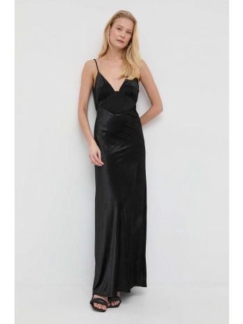 φόρεμα bardot χρώμα μαύρο, κύριο υλικό 97% πολυεστέρας