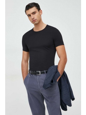 μπλουζάκι boss 2-pack χρώμα μαύρο 95% βαμβάκι, 5% σπαντέξ