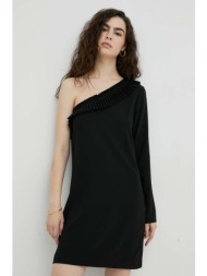 φόρεμα the kooples χρώμα: μαύρο, 100% πολυεστέρας
