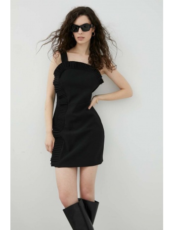 φόρεμα the kooples χρώμα μαύρο, κύριο υλικό 93%