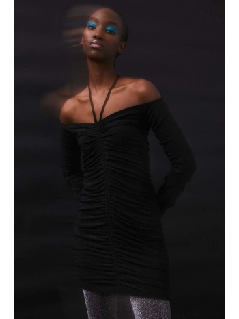 φόρεμα medicine χρώμα μαύρο 64% πολυεστέρας, 30%
