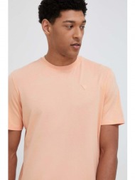 μπλουζάκι guess χρώμα: πορτοκαλί 48% βαμβάκι, 47% modal, 5% σπαντέξ