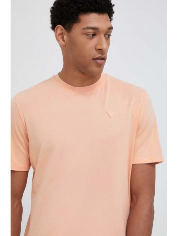 μπλουζάκι guess χρώμα πορτοκαλί 48% βαμβάκι, 47% modal, 5%