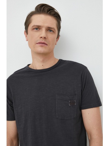 βαμβακερό μπλουζάκι guess χρώμα μαύρο 100% βαμβάκι