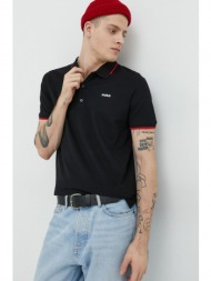 πόλο hugo χρώμα: μαύρο