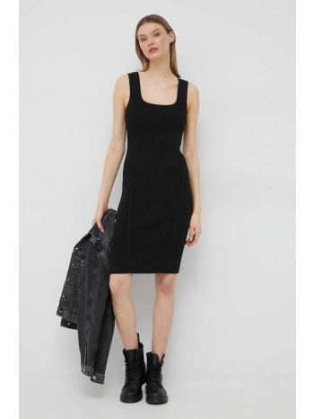 φόρεμα calvin klein χρώμα μαύρο 63% naia™ acetate, 37%