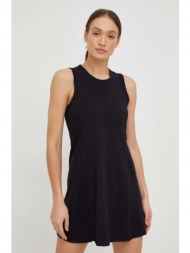 φόρεμα dkny χρώμα: μαύρο 88% πολυεστέρας, 12% σπαντέξ