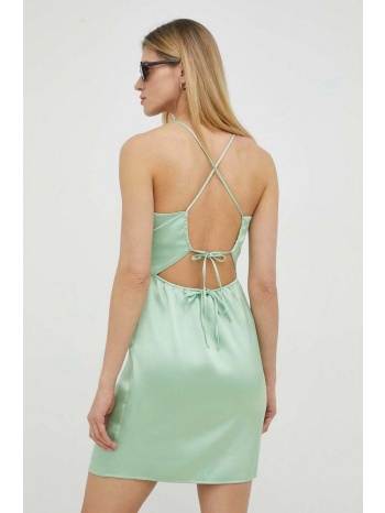 φόρεμα samsoe samsoe χρώμα πράσινο 58% ανακυκλωμένος