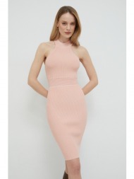 φόρεμα guess χρώμα: ροζ 89% ρεγιόν, 10% νάιλον, 1% σπαντέξ