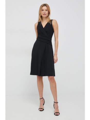 φόρεμα lauren ralph lauren χρώμα μαύρο κύριο υλικό 94%