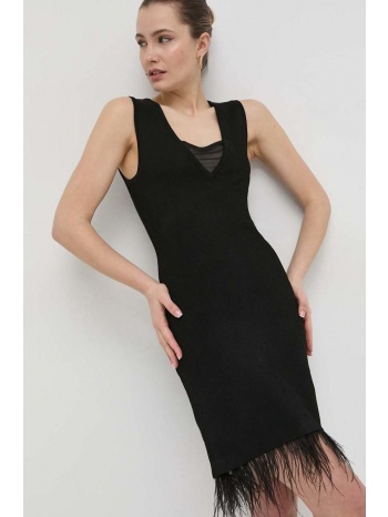 φόρεμα guess χρώμα μαύρο κύριο υλικό 85% βισκόζη, 13%
