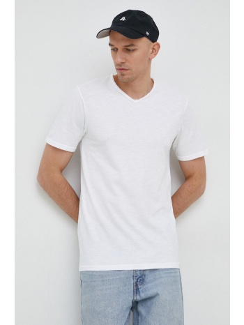 βαμβακερό μπλουζάκι united colors of benetton χρώμα άσπρο