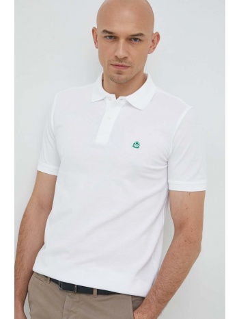 βαμβακερό μπλουζάκι πόλο united colors of benetton χρώμα