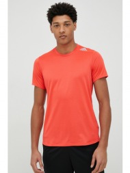 μπλουζάκι για τρέξιμο adidas performance designed 4 running χρώμα: κόκκινο 100% ανακυκλωμένος πολυεσ