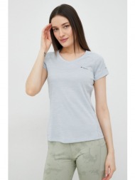 αθλητικό μπλουζάκι columbia zero rules χρώμα: γκρι 100% πολυεστέρας