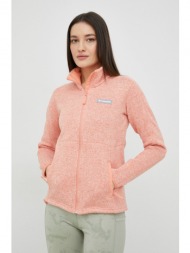 αθλητική μπλούζα columbia sweater weather γυναικεία, χρώμα: πορτοκαλί κύριο υλικό: 100% πολυεστέρας
