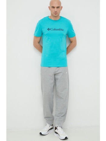 μπλουζάκι columbia χρώμα τιρκουάζ κύριο υλικό 100%
