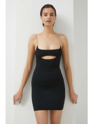 φόρεμα gcds χρώμα μαύρο ...