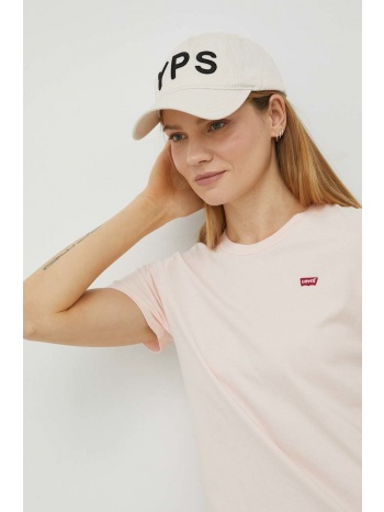 βαμβακερό μπλουζάκι levi`s χρώμα ροζ 100% βαμβάκι