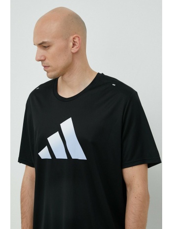 μπλουζάκι για τρέξιμο adidas performance run icons χρώμα