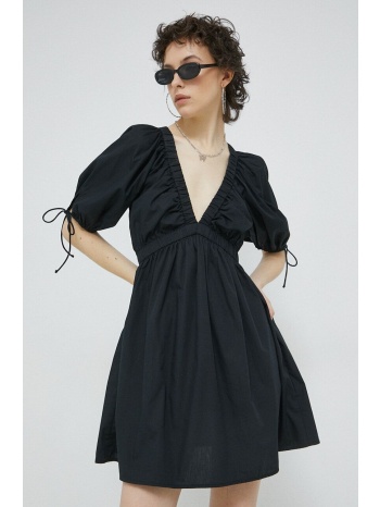 φόρεμα abercrombie & fitch χρώμα μαύρο 60% βαμβάκι, 40%