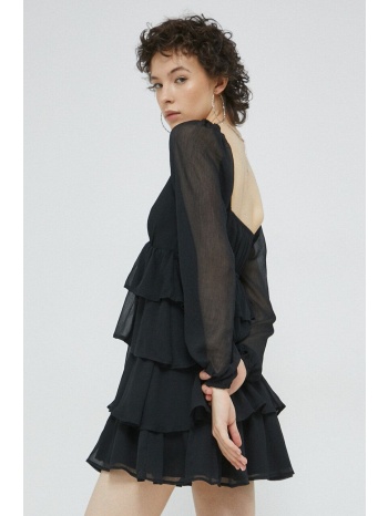 φόρεμα abercrombie & fitch χρώμα μαύρο κύριο υλικό 100%